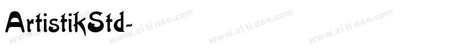 ArtistikStd字体转换