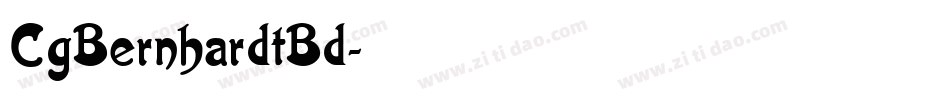 CgBernhardtBd字体转换