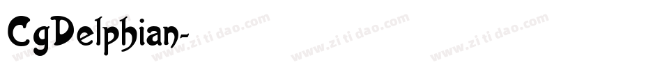 CgDelphian字体转换