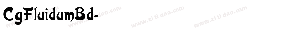 CgFluidumBd字体转换