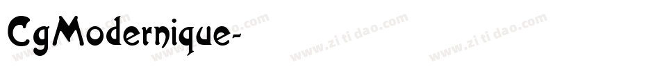 CgModernique字体转换