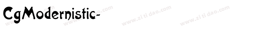 CgModernistic字体转换