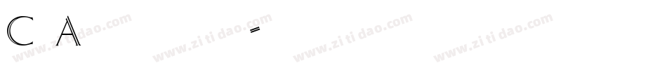 CgAthenaeum字体转换