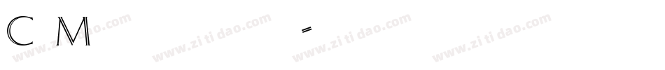 CgModernistic字体转换