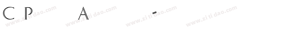 CgPhenixAmerican字体转换