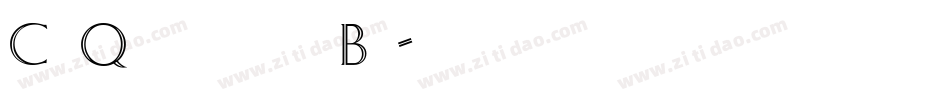 CgQuirinusBd字体转换