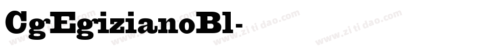 CgEgizianoBl字体转换