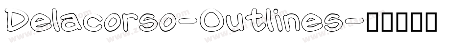 Delacorso-Outlines字体转换