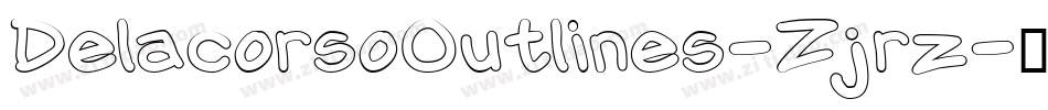 DelacorsoOutlines-Zjrz字体转换