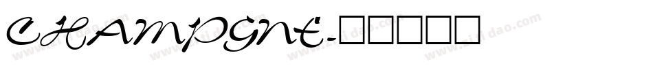 CHAMPGNE字体转换