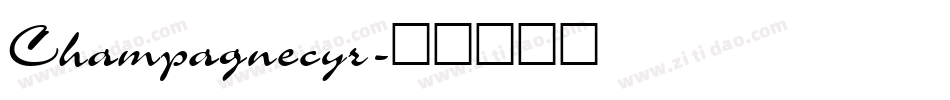 Champagnecyr字体转换