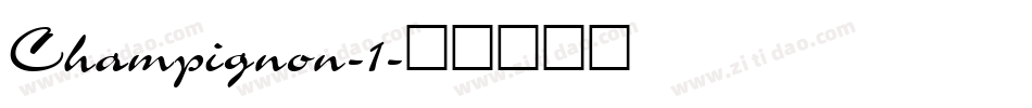 Champignon-1字体转换