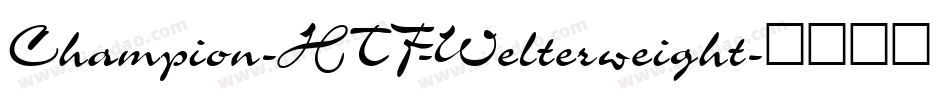 Champion-HTF-Welterweight字体转换