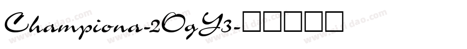 Championa-2OgY3字体转换