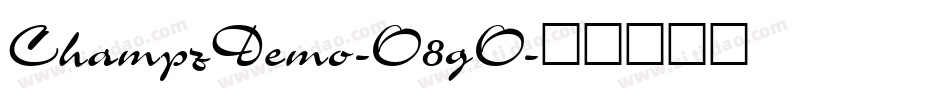 ChampzDemo-O8gO字体转换