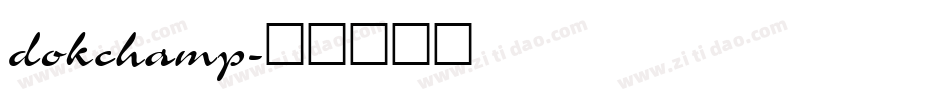 dokchamp字体转换