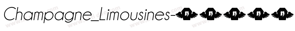 Champagne_Limousines字体转换