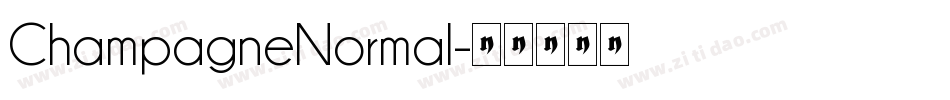 ChampagneNormal字体转换