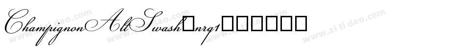 ChampignonAltSwash-nrq1字体转换