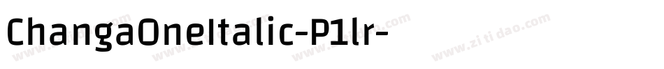 ChangaOneItalic-P1lr字体转换