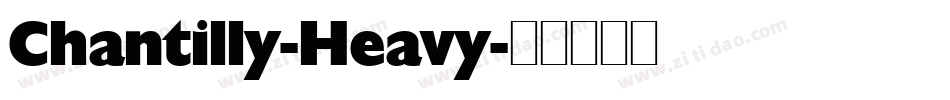 Chantilly-Heavy字体转换