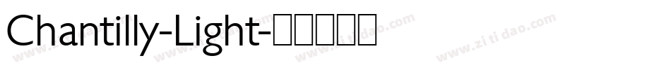 Chantilly-Light字体转换