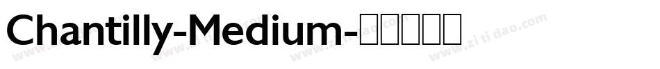 Chantilly-Medium字体转换