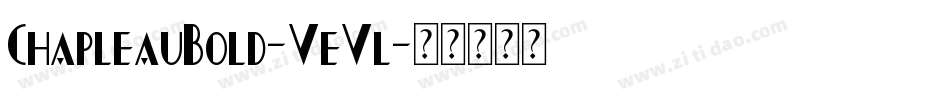 ChapleauBold-VeVl字体转换