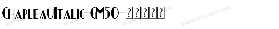 ChapleauItalic-GM5O字体转换