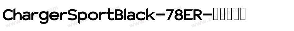 ChargerSportBlack-78ER字体转换