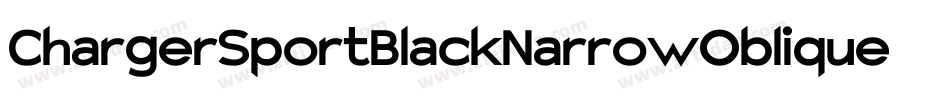 ChargerSportBlackNarrowOblique-LBZD字体转换