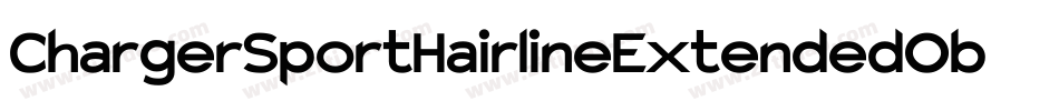 ChargerSportHairlineExtendedOblique-R2do字体转换