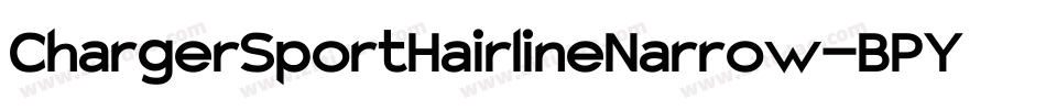 ChargerSportHairlineNarrow-BPY3字体转换