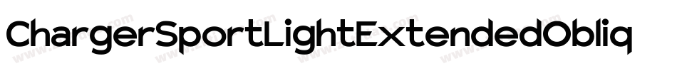 ChargerSportLightExtendedOblique-KREA字体转换