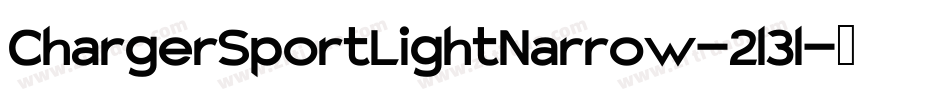 ChargerSportLightNarrow-2l3l字体转换