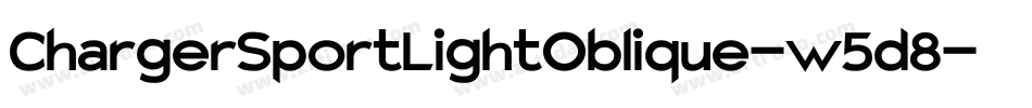 ChargerSportLightOblique-w5d8字体转换