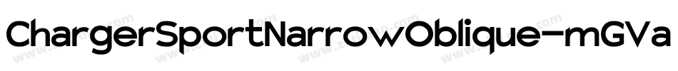 ChargerSportNarrowOblique-mGVa字体转换