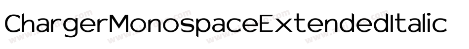 ChargerMonospaceExtendedItalic-GYPZ字体转换