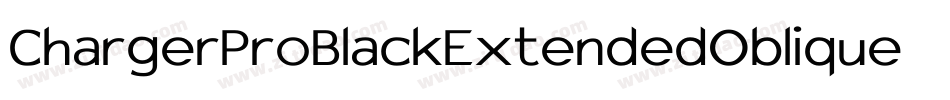 ChargerProBlackExtendedOblique-BARB字体转换
