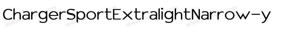 ChargerSportExtralightNarrow-y5mm字体转换