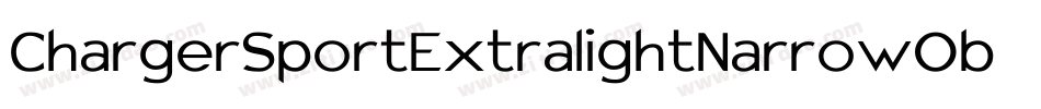 ChargerSportExtralightNarrowOblique-9rmy字体转换