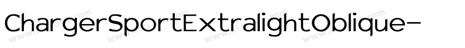 ChargerSportExtralightOblique-lGL5字体转换