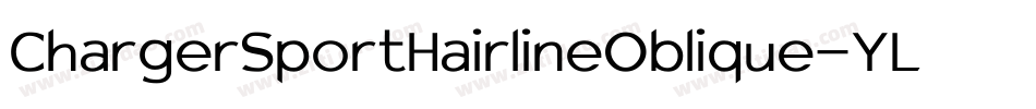 ChargerSportHairlineOblique-YLOa字体转换