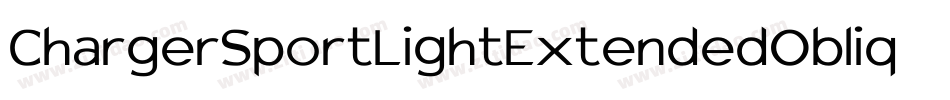 ChargerSportLightExtendedOblique-KREA字体转换