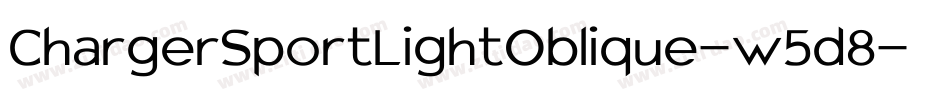 ChargerSportLightOblique-w5d8字体转换