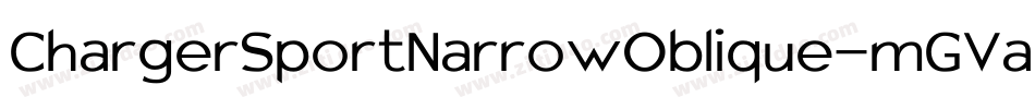 ChargerSportNarrowOblique-mGVa字体转换