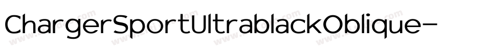 ChargerSportUltrablackOblique-Orw4字体转换
