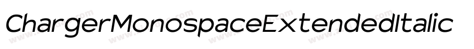 ChargerMonospaceExtendedItalic-GYPZ字体转换