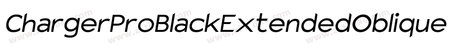 ChargerProBlackExtendedOblique-BARB字体转换