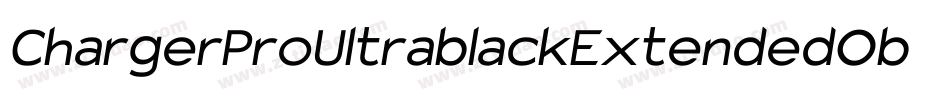 ChargerProUltrablackExtendedOblique-GA7P字体转换